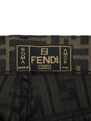 FF Zucca Pattern Pants Brown