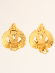 1997 CC标志设计耳环,金色