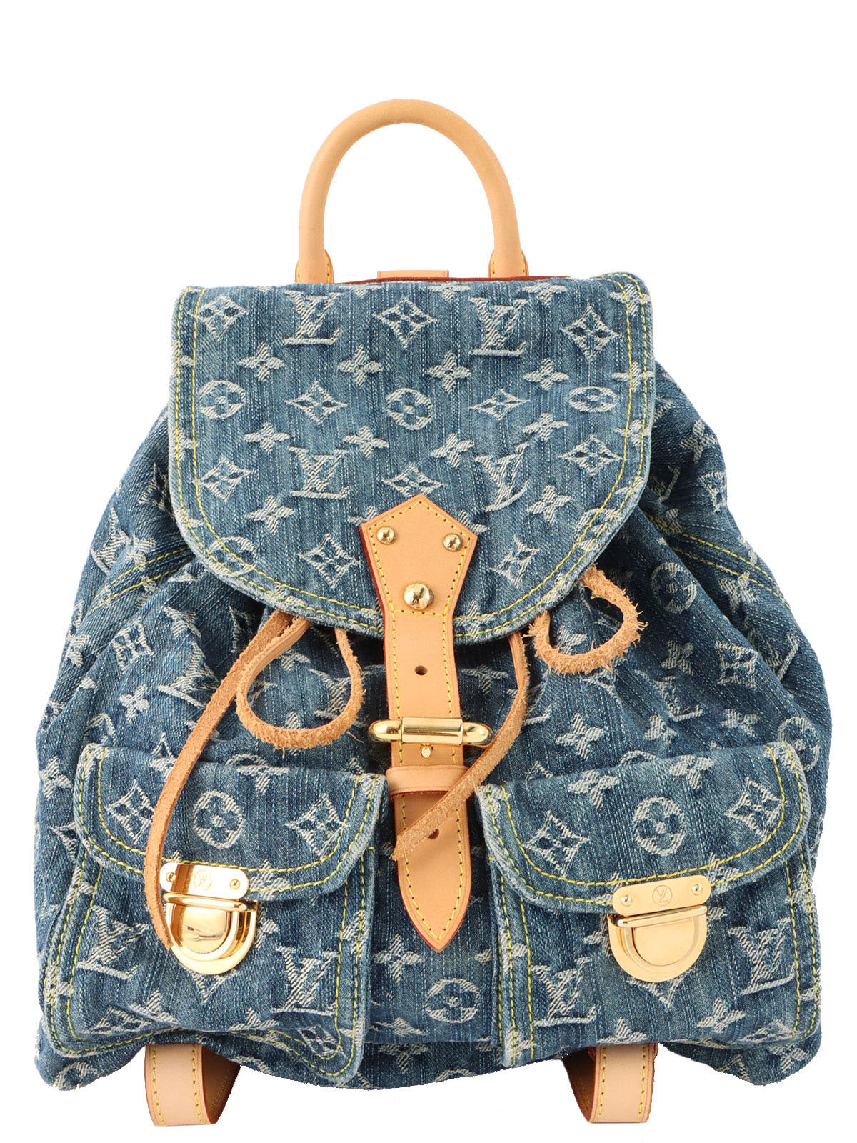 2006 牛仔布 Monogram Sac Ado GM 蓝色