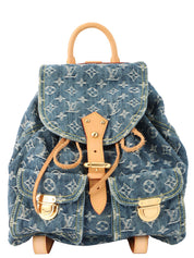2006 牛仔布 Monogram Sac Ado GM 蓝色