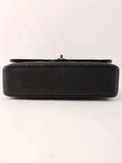2009 Caviar Skin 经典翻盖链条包 25厘米 黑色