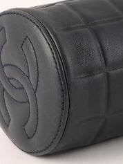 2001 Chocolate Bar CC Mark Stitch Pouch, Navy