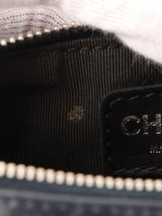 2001 Chocolate Bar CC Mark Stitch Pouch, Navy