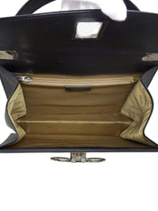 ガンチーニプレート2wayバッグ ブラック