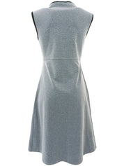 1998 CC mark embroidered sleeveless dress in gray/multi