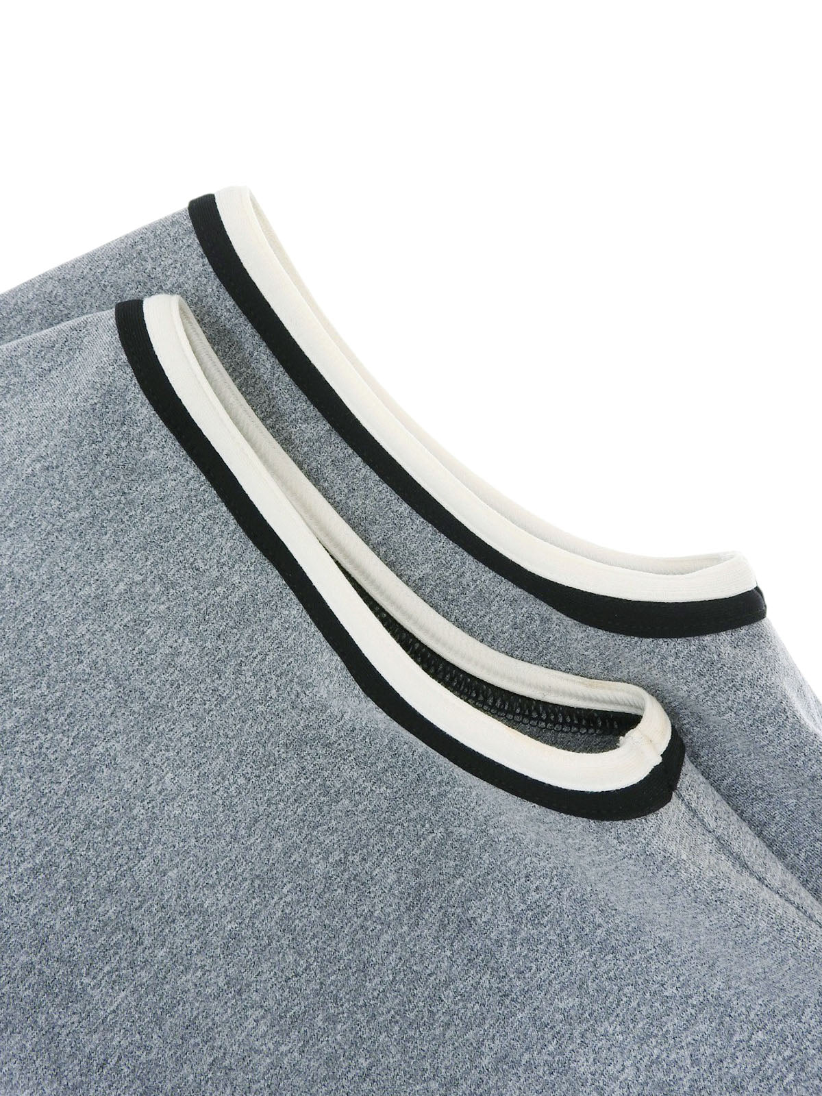 1998 CC mark embroidered sleeveless dress in gray/multi
