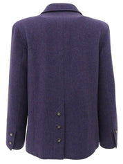 1995 Wool CC Mark Button Jacket, Purple
