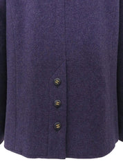 1995 Wool CC Mark Button Jacket, Purple