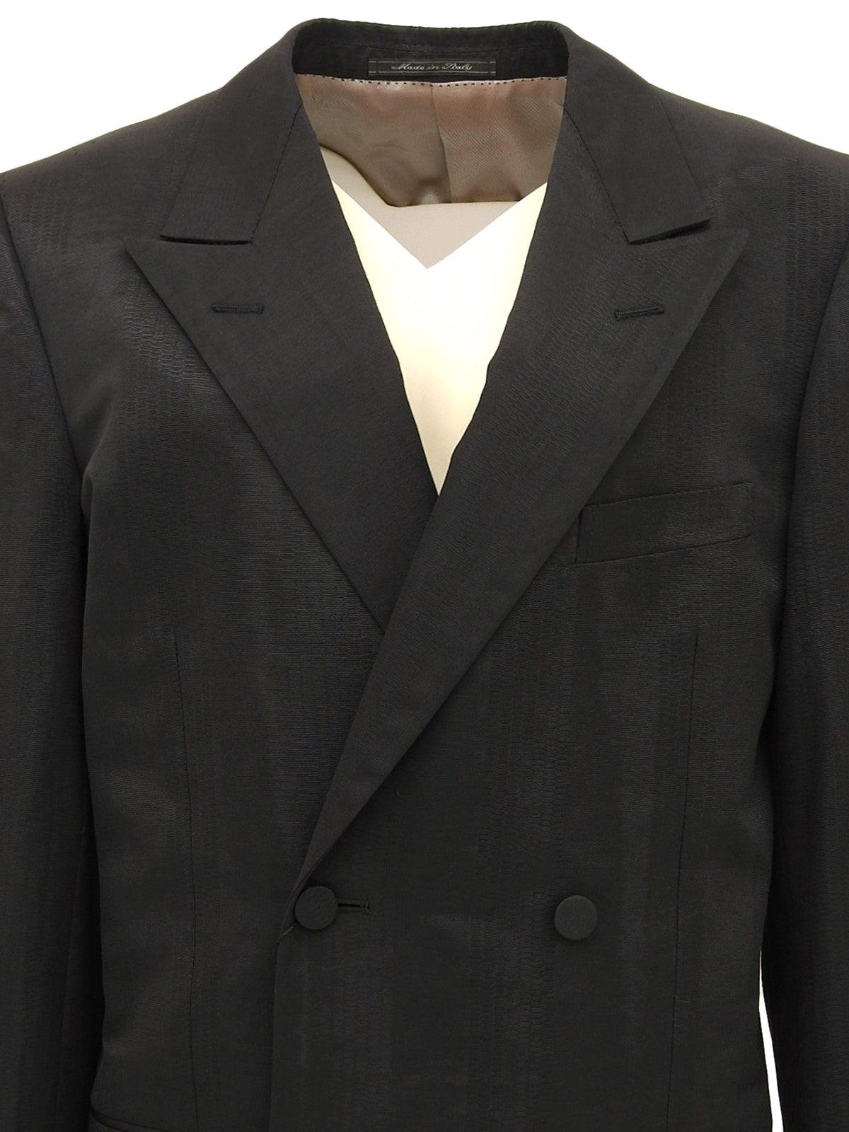 黑色双排扣夹克