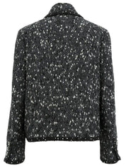 2001年製 ウールCCマークボタントリムデザインジャケット グレー/ネイビー