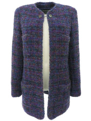 1997 CC Mark Button Tweed Jacket Purple/Multi