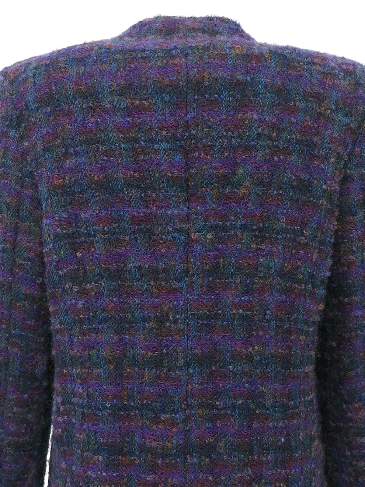 1997 CC Mark Button Tweed Jacket Purple/Multi