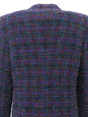 1997 CC Mark Button Tweed Jacket Purple/Multi