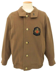 Logo Emblem Patch Blouson Brown