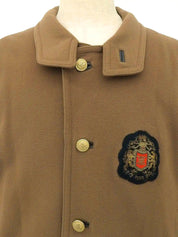 Logo Emblem Patch Blouson Brown