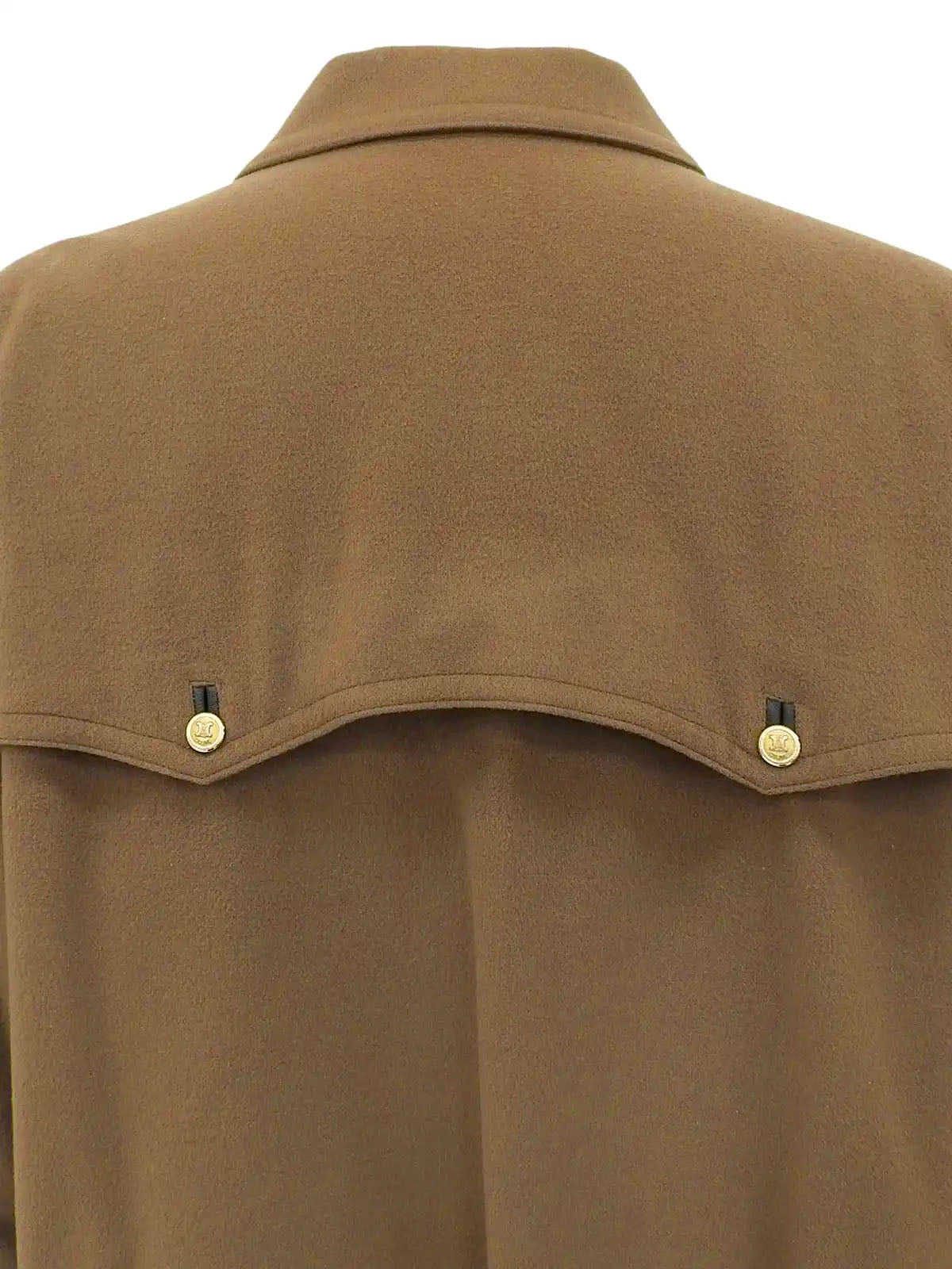 Logo Emblem Patch Blouson Brown