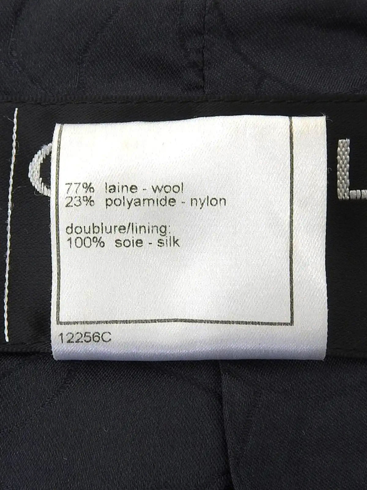 2001 Wool Clear CC Mark Button Knit Vest in Gray/Blue/White