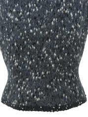 2001 Wool Clear CC Mark Button Knit Vest in Gray/Blue/White