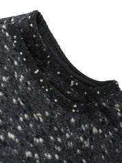 2001 Wool Clear CC Mark Button Knit Vest in Gray/Blue/White
