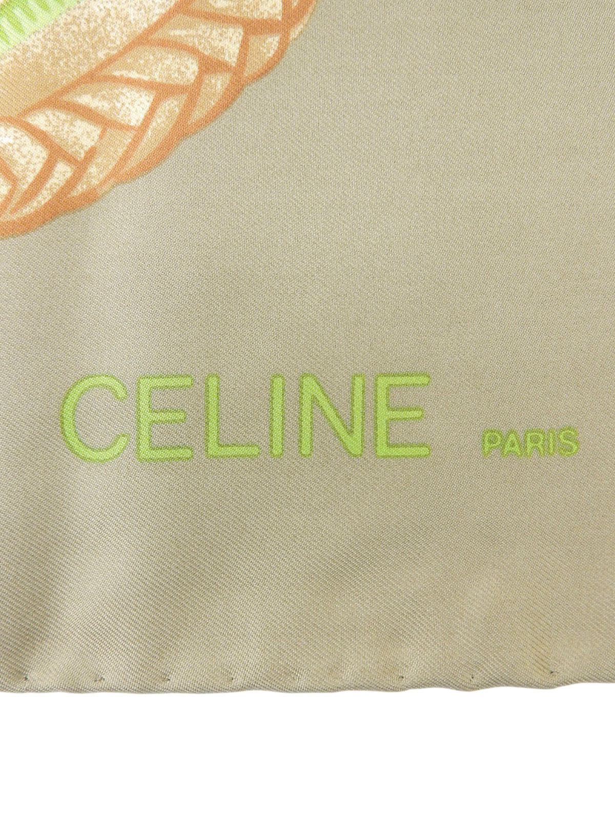 腰带图案围巾 卡其色/多色