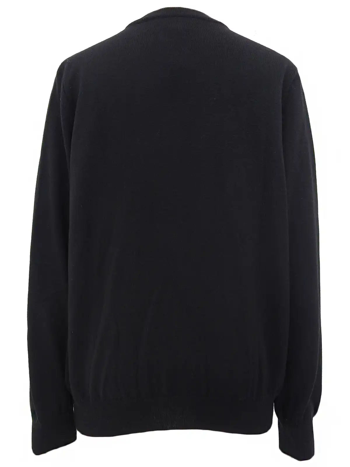 Silk knit combination flower pattern ensemble in black/blue