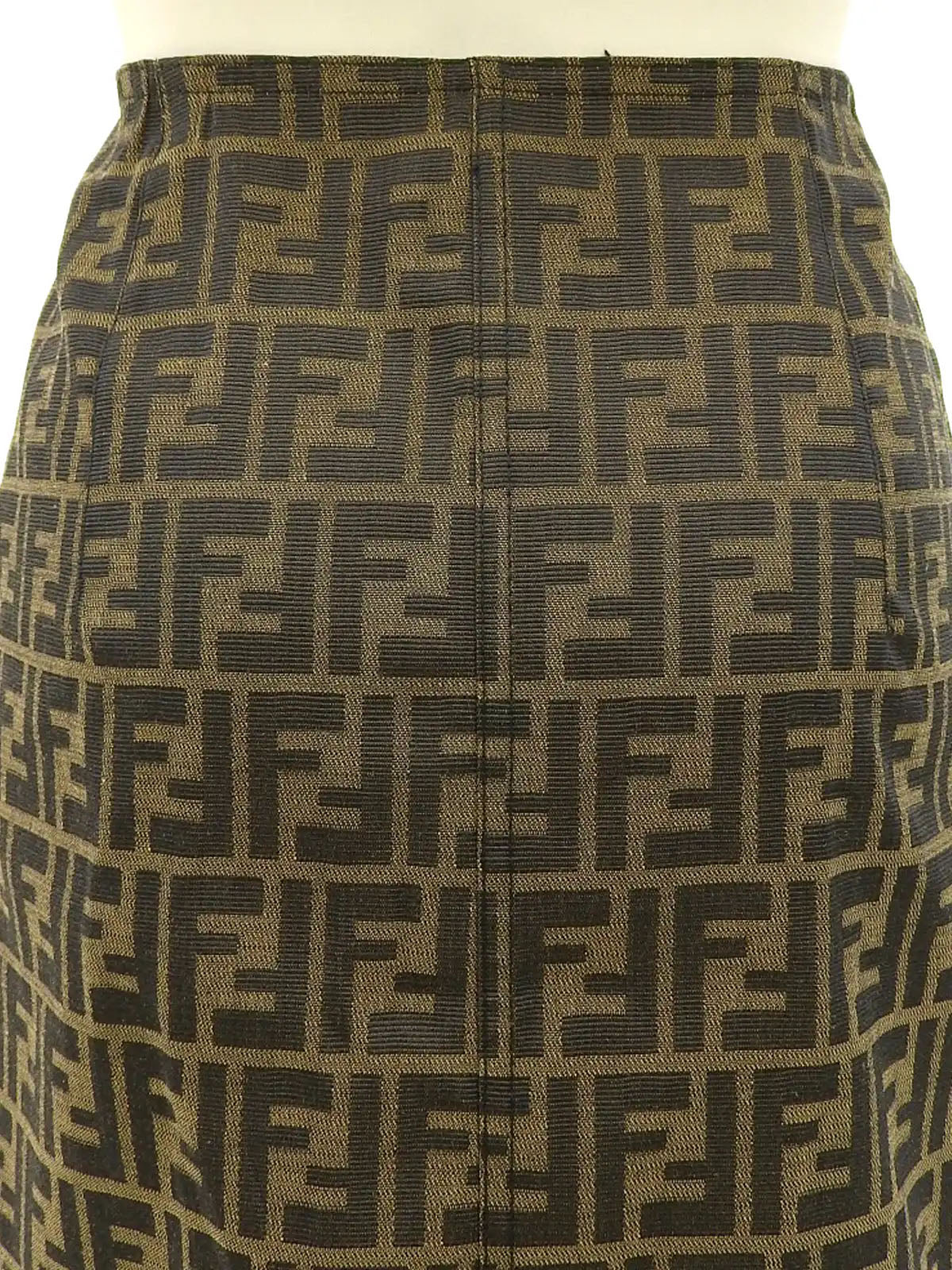 FF Zucca 图案半身裙 棕色