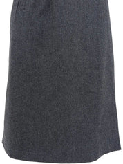 Grey wool logo embroidered culottes