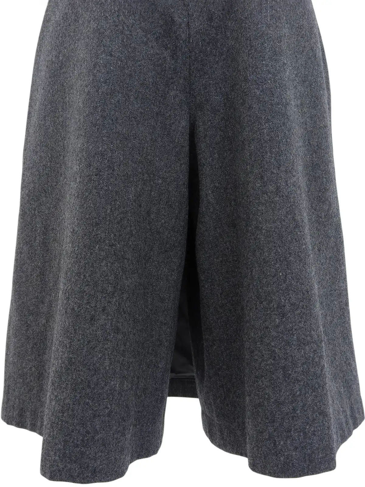 Grey wool logo embroidered culottes
