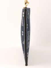 Made in 2001, Icon Pattern CC Mark Charm Chain Bag, Navy