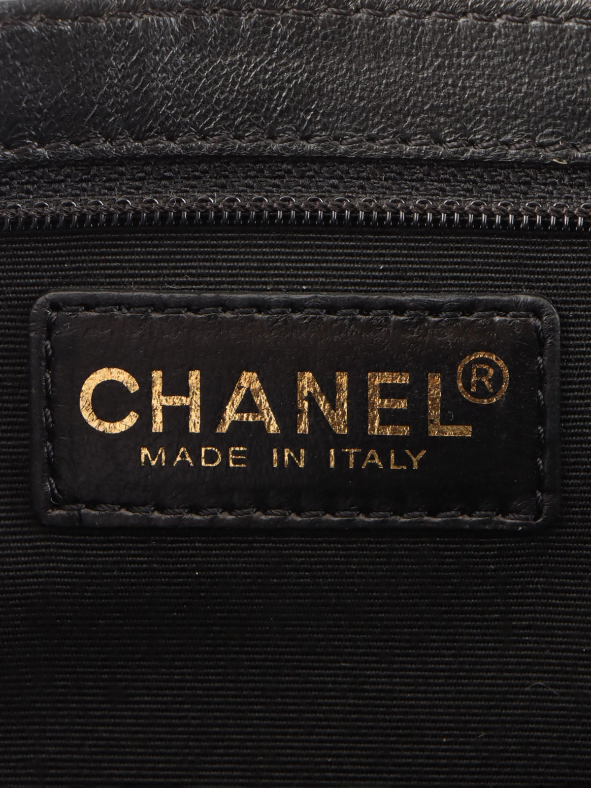 Made in 2001, Icon Pattern CC Mark Charm Chain Bag, Navy
