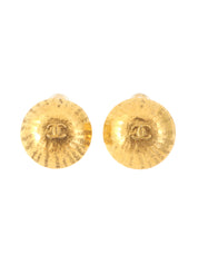 1997年圆形CC标记耳环金
