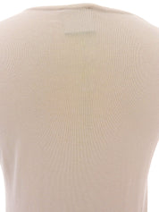 2008 粉色米色穿孔 CC 标志无袖上衣