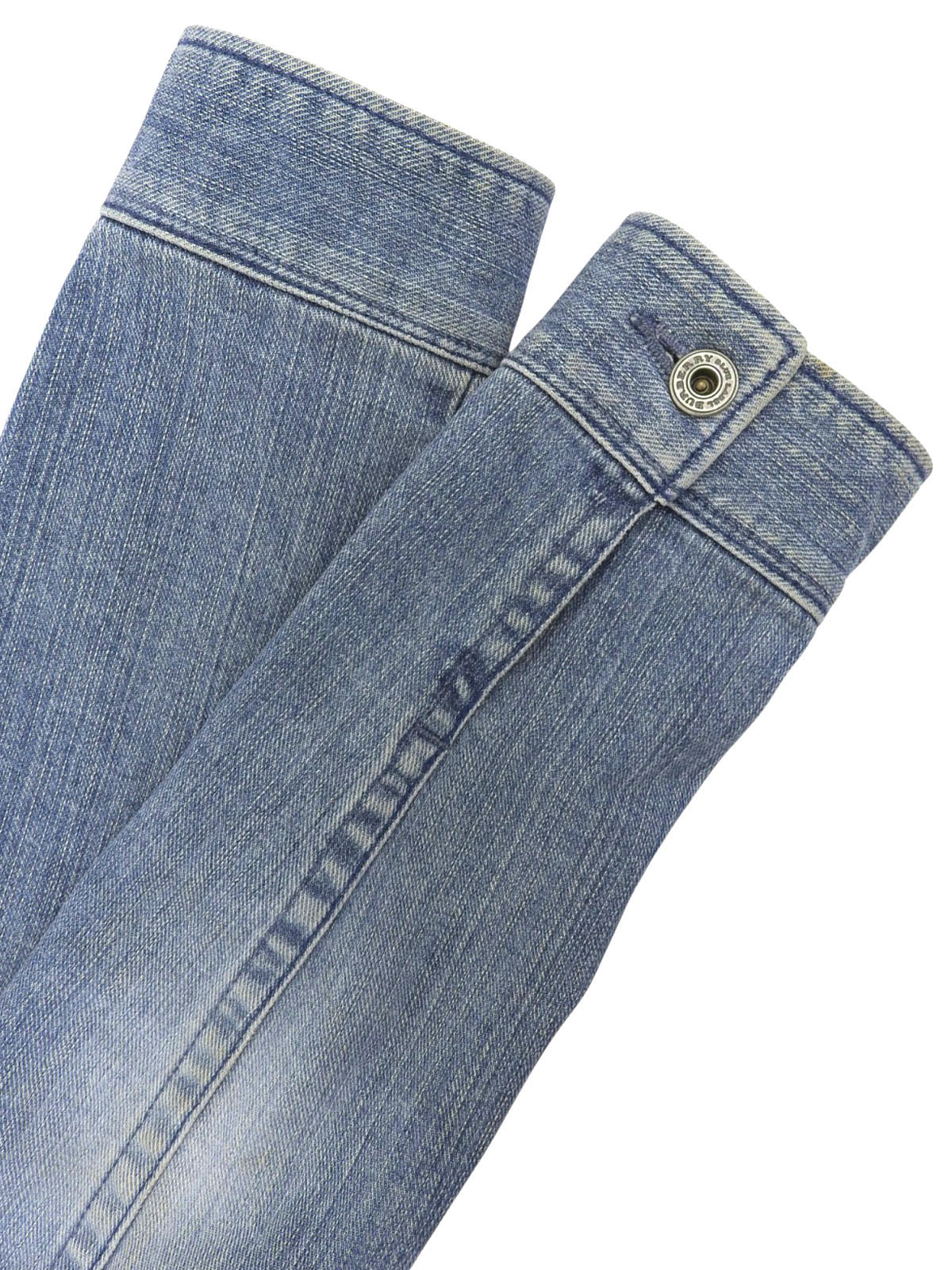 ロゴボタンデニムジャケット ライトブルー