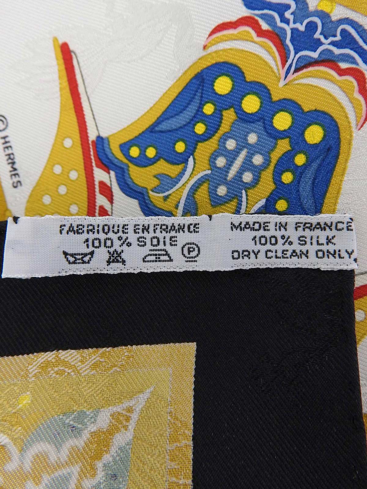 Carré 90 Ciels 拜占庭图案围巾 黑色/多色