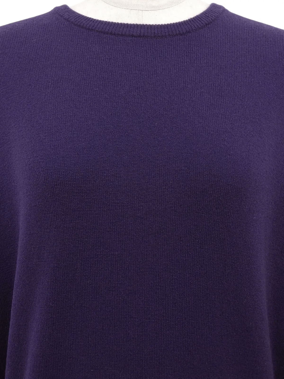 Purple Logo Emblem Knit Top