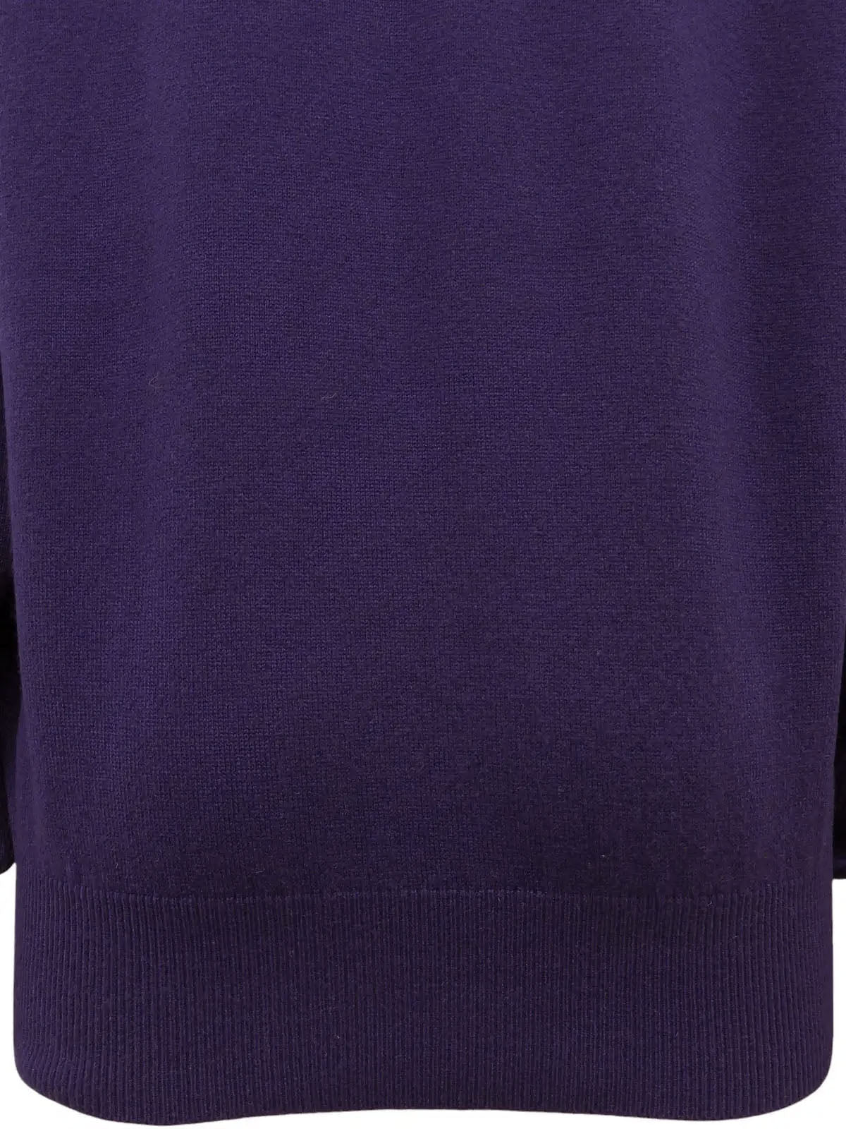 Purple Logo Emblem Knit Top