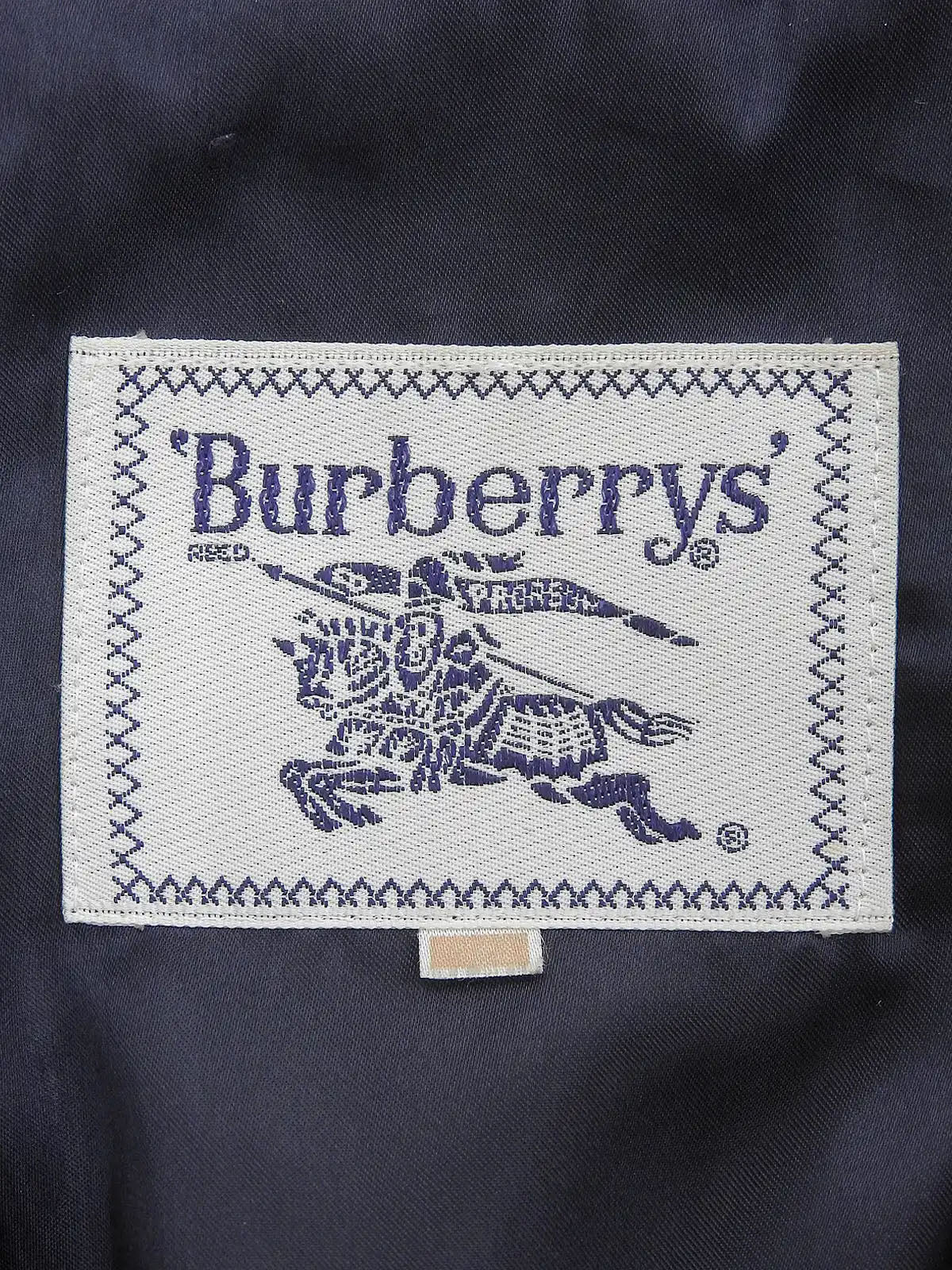 Navy Wool Logo Button Blouson