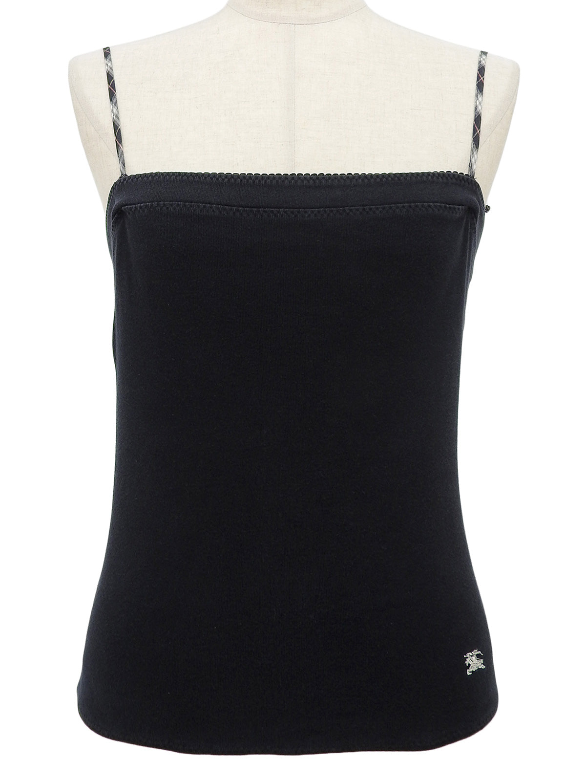 美品　かぐれ　スカラップ刺繍キャミソール　ブラック かぐれ（カグレ）の「スカラップ刺繍キャミソール（キャミソール