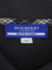 Logo Embroidered Polo Shirt in Black