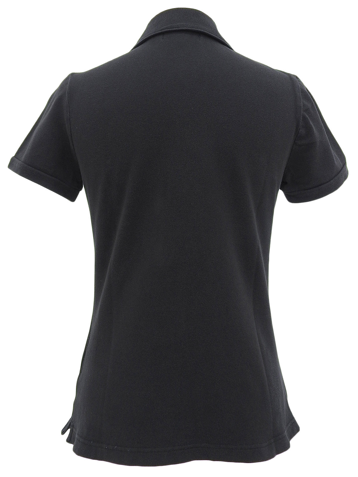 Logo Embroidered Polo Shirt in Black