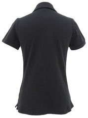 Logo Embroidered Polo Shirt in Black