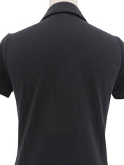 Logo Embroidered Polo Shirt in Black