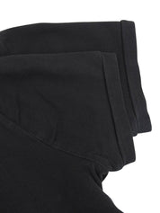 Logo Embroidered Polo Shirt in Black