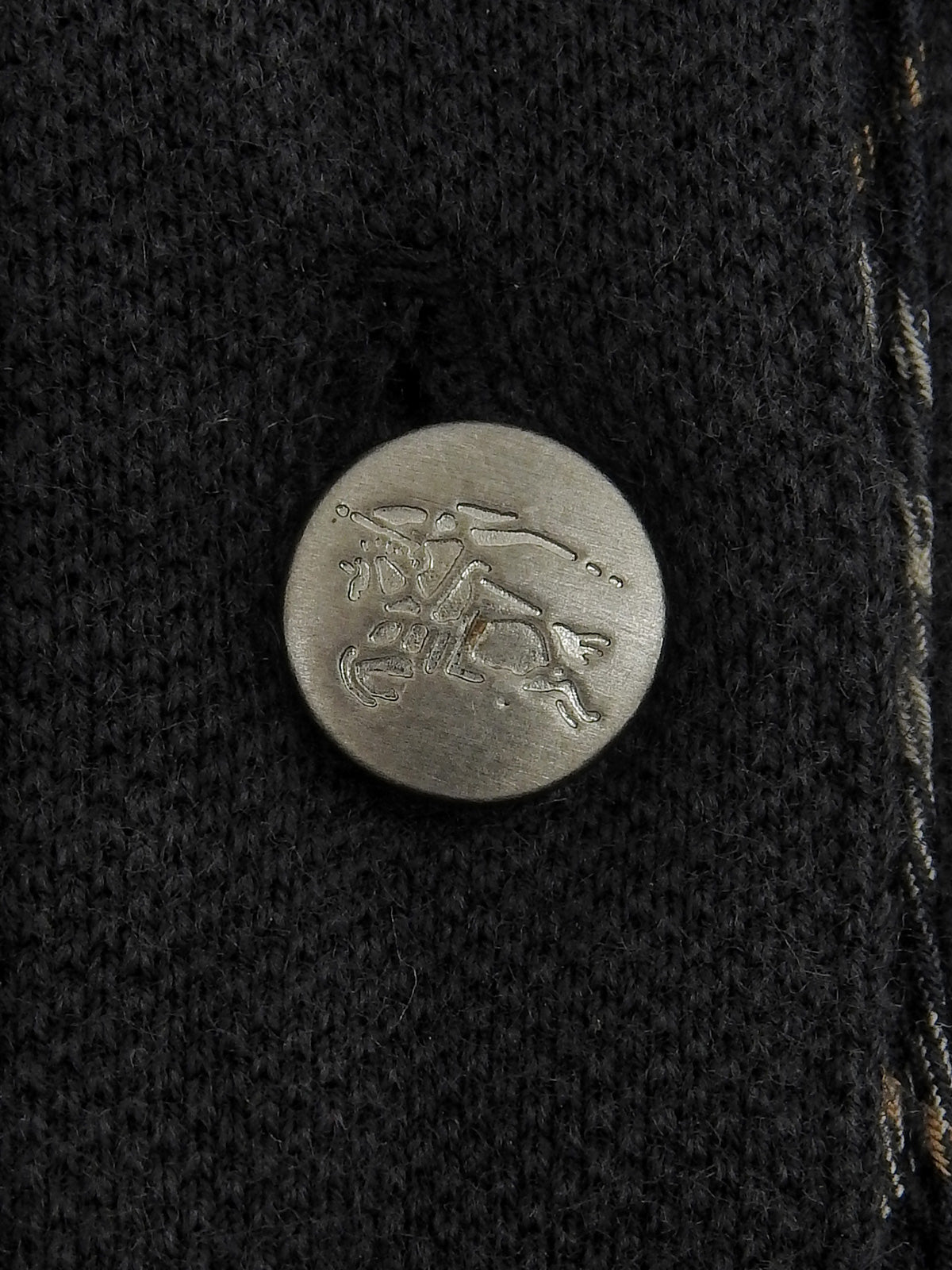 Logo Embroidered Polo Shirt in Black