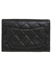 2007 Punched Leather CC Mark Plate Wallet Black
