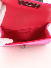 2015 Velour Boy Chanel Chain Shoulder Bag, Pink