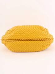 Yellow Intrecciato Hobo Bag