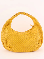 Yellow Intrecciato Hobo Bag