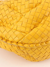Yellow Intrecciato Hobo Bag