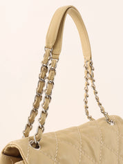 2014 Wild Stitch CC Turnlock Chain Bag, Beige